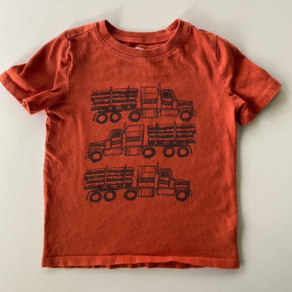 Orange Toddler Truck T-Shirt